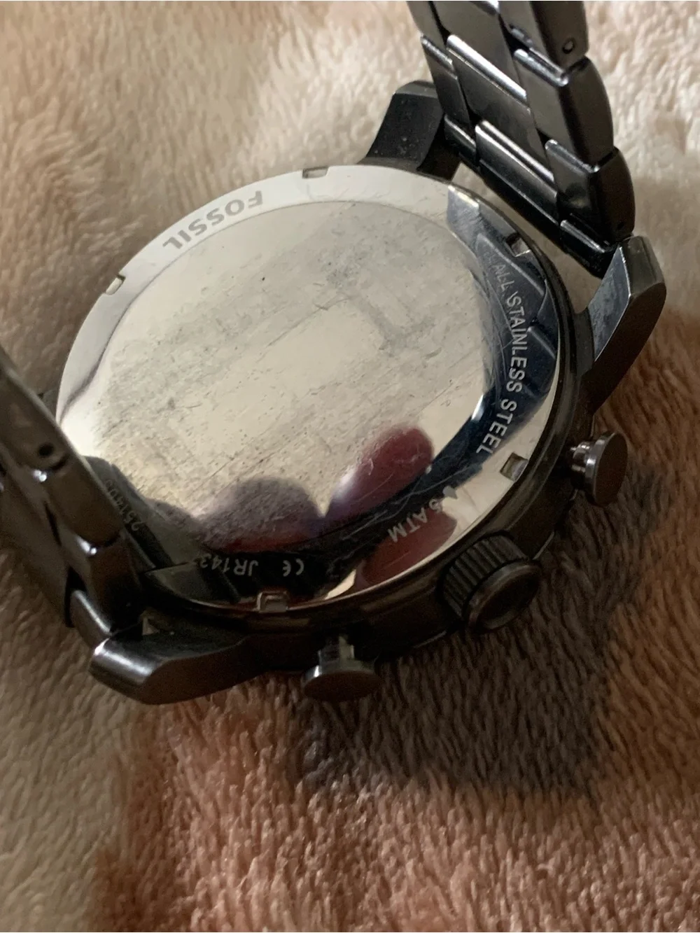 Stainless steel fossil watch